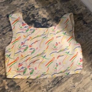 Colorful crop top